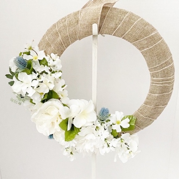 ❤️NEW Gorgeous floral wreath, Pottery Barn inspo - Picture 4 of 16